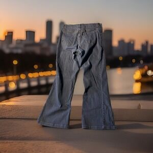 Nydj  Not Your Daughters Jeans Flare Womens Size 14 Gray Boho Preppy